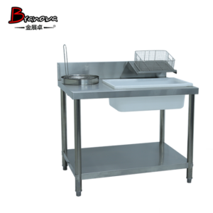 Powder wrapping table